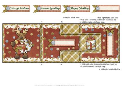 Believe in Santa Reindeer T Step Tri Fold