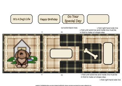 It's a Dogs Life 1 T-step Tri Fold