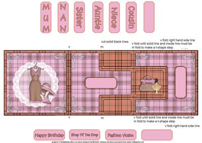 Fashion Victim Pink T-step Tri Fold