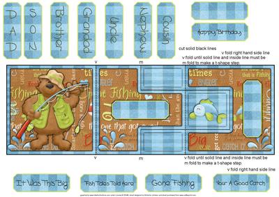 Gone Fishing T-step Tri Fold