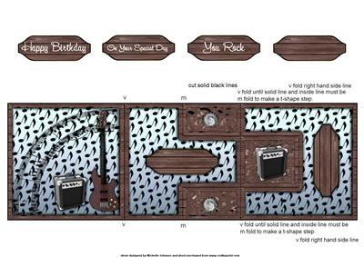 You Rock Guitar T-step Tri Fold