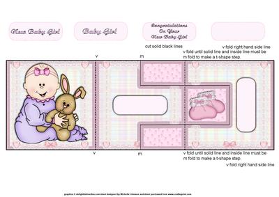New Baby Girl T-step Tri Fold