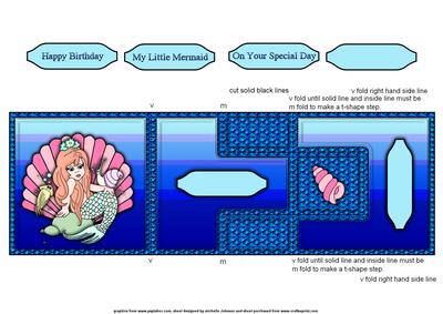 Little Mermaid T-step Tri Fold