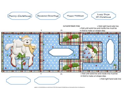 Lazy Days of Christmas T-step Tri Fold