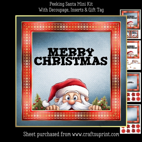 Peeking Santa Mini Kit
