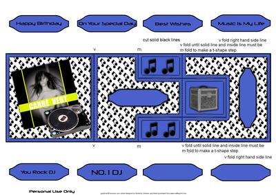 Music Dj T-step Tri Fold