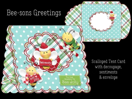 Bee-sons Greetings Tent Card Kit