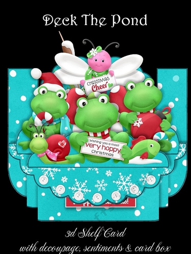 Deck The Pond Shelf Card Kit with Card Box