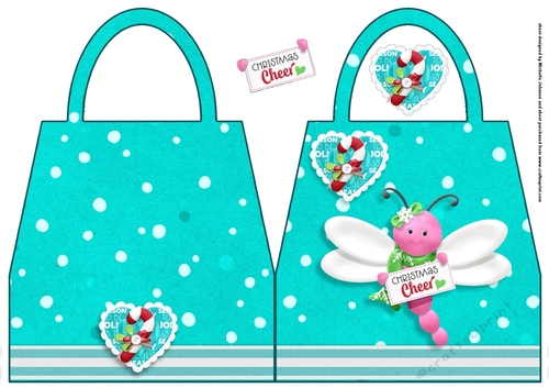 Christmas Cheer Handbag Shaped Card
