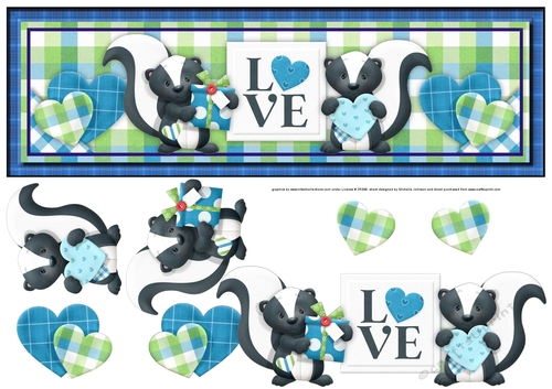 Little Stinkers Love Large DL Card 1