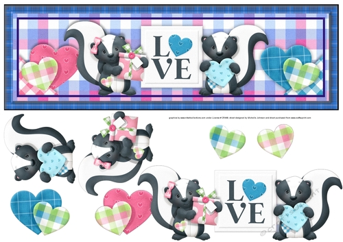 Little Stinkers Love Large DL Card 2