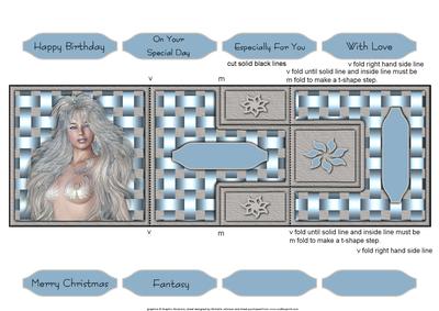 Fantasy T-step Tri Fold