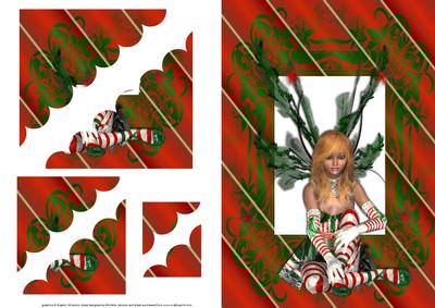 Christmas Fairy Deckle Edge Stacker