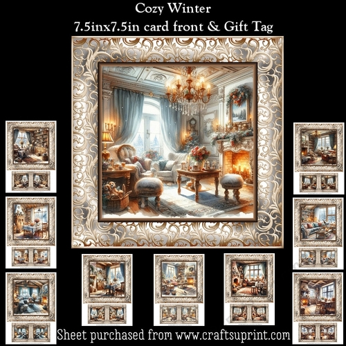 Cozy Winter Mini Kit With Gift Tags (Christmas or Winter Birthday)