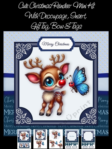 Cute Christmas Reindeer Mini Kit