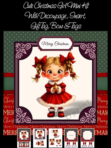 Cute Christmas Girl Mini Kit
