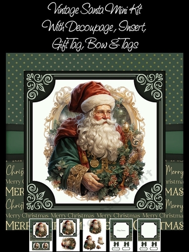Vintage Santa Mini Kit