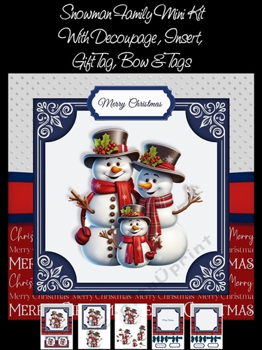 Snowman Family Mini Kit