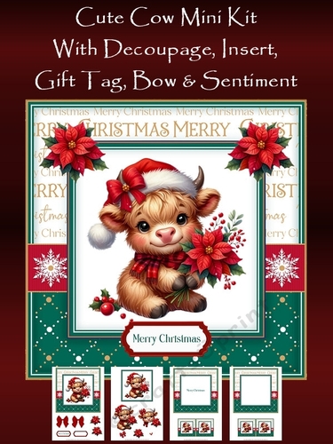 Cute Cow Christmas Mini Kit