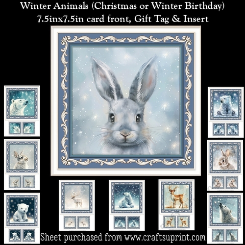 Winter Animals Mini Kit (Winter Birthday or Christmas)