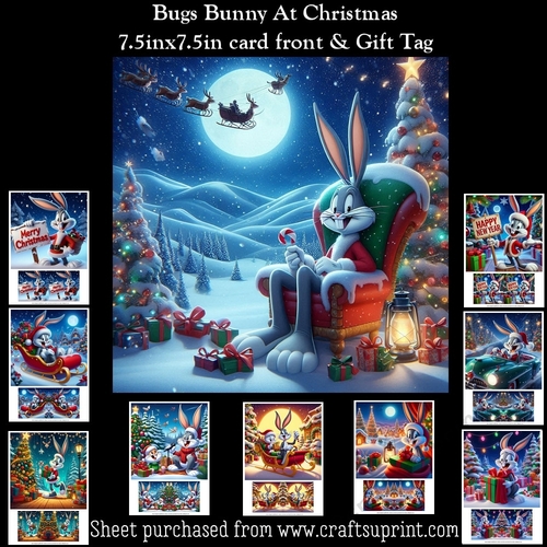 Bugs Bunny At Christmas Mini Kit With Gift Tag