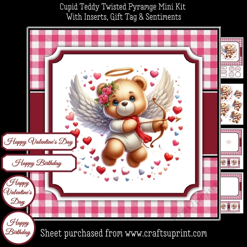 Cupid Teddy Twisted Pyramage Mini Kit