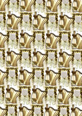 Special Day Corset and Wine Bottle Background