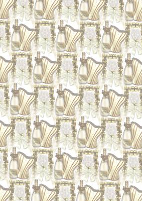 Special Day Corset and Wine Bbottle Vellum