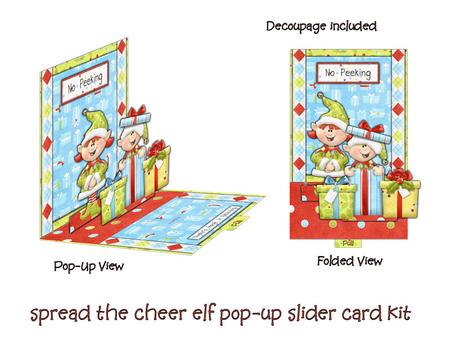 Spread the Cheer Elf Pop-up Slider Card Kit