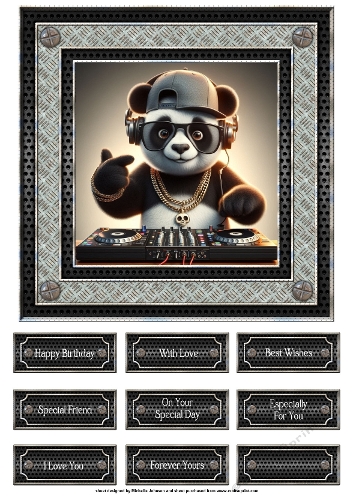 On The Decks Card 7x7 inch Topper