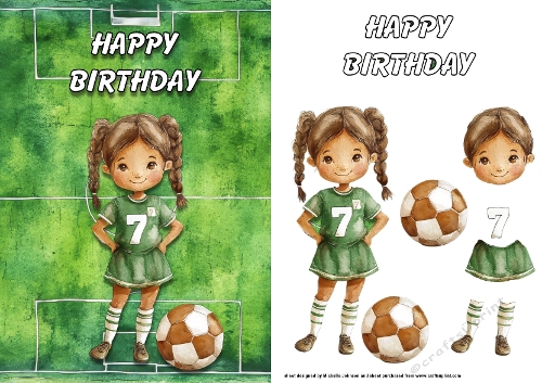 Playing Football Card Front 1