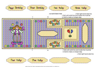 Clownin Around Ages 1-5 T-step Tri Fold