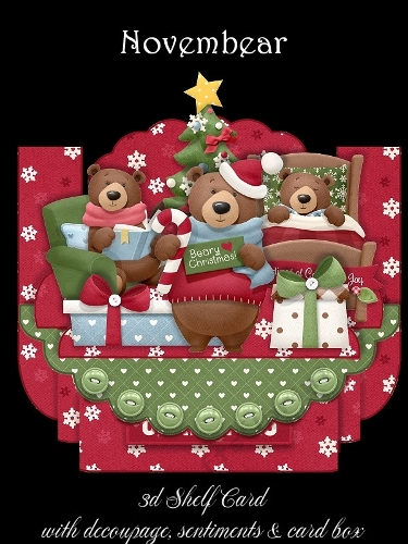 Novembear 3D Shelf Card with Card Box