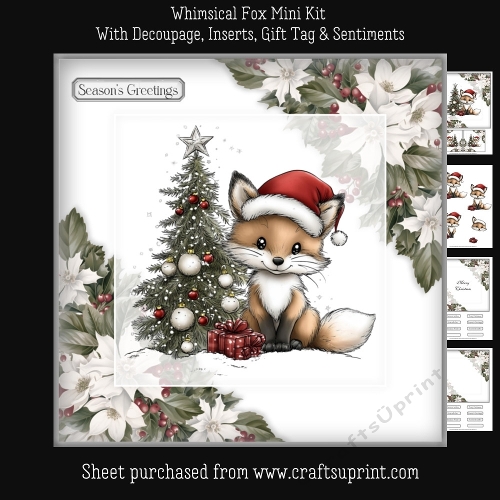 Whimsical Christmas Fox Mini Kit