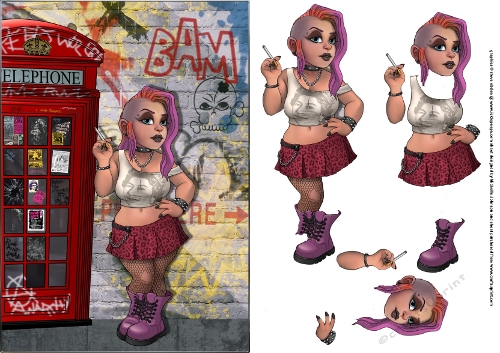 Punk Rockers Card Front 4
