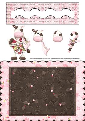 Mooey Christmas Penny Slider Card
