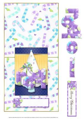Noel and Christmas Tree Over the Edge Card