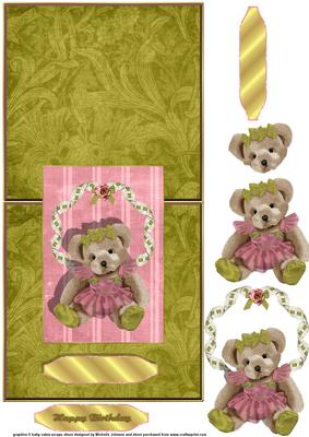Birthday Bear Over the Edge Card