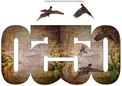 Flying Grouse 50th Male Shaped Card