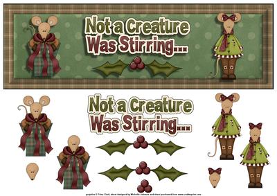 Not a Creature Was Stirring Large Dl Card