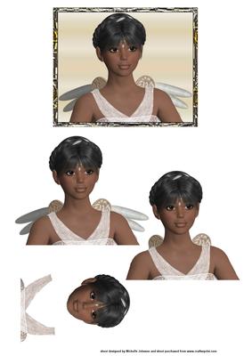 Ethnic Angel Sympathy or Birthday Card
