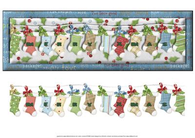 Christmas Stockings Large Dl Card