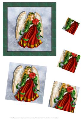 Christmas Angel Twisted Pyramid