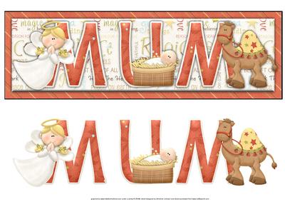 Mum Nativity Large Dl Card