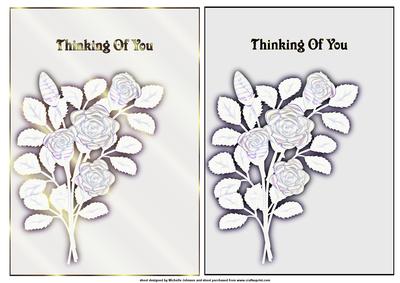 2 Thinking of You Roses Quick Cards