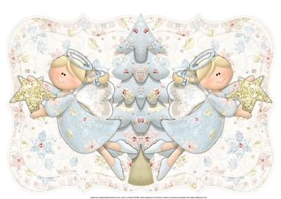 My Angel and Star Quick Cut and Fold Bracket Shaped Card