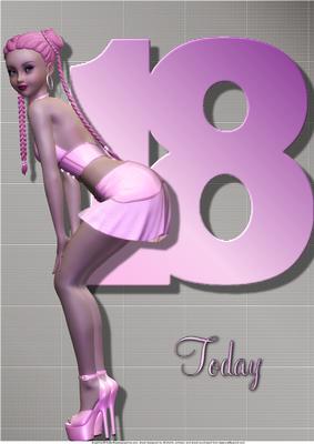 18 Today Cheeky Male or Female A4 Card