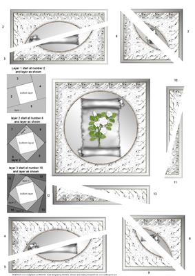 Silver Anniversary or Female Birthday Spiral Edge Stacker