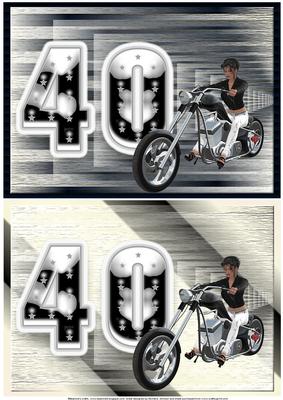 40th Motorbike Toppers