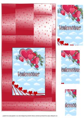 Strawberry Hearts Over the Edge Card